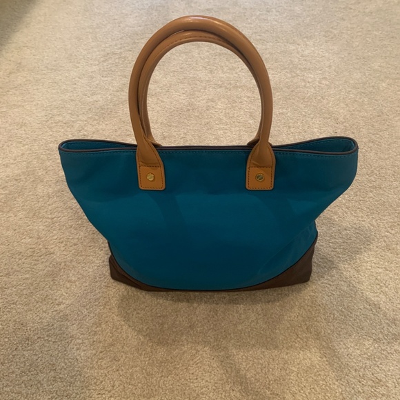 Tory Burch  Small  Two Tone Blue Jaden Tote - Picture 3 of 7